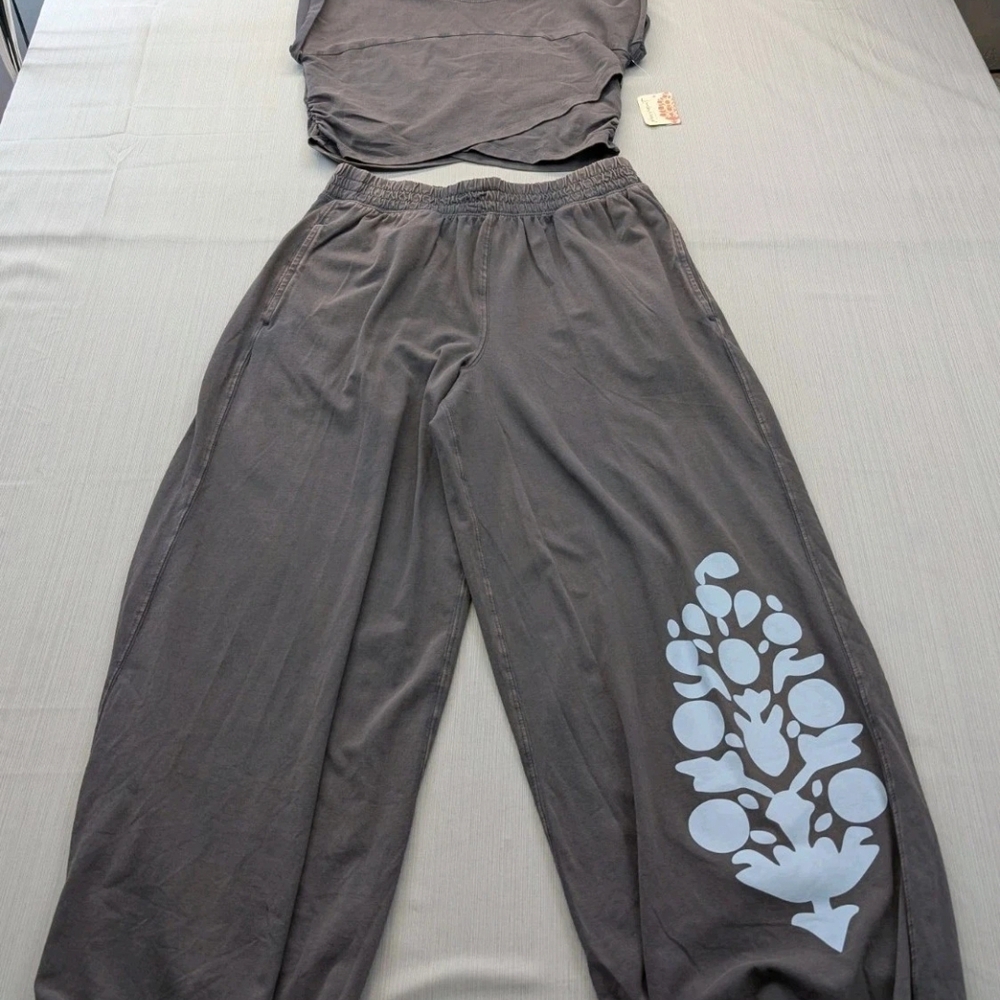 FP Movement by Free People Gray Lounge Set